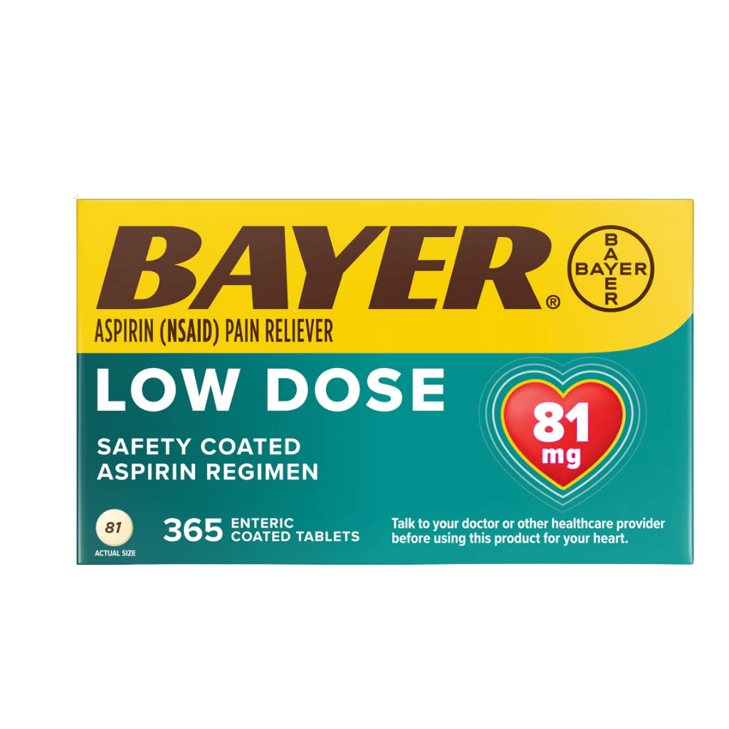 Bayer Aspirin Regimen Low Dose 81 mg 365 Enteric Coated Tablets buy online USA - 1